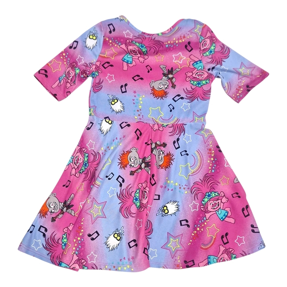 Dreamworks Pink and Purple Kids Dress - Picture 3 of 6